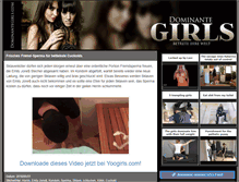 Tablet Screenshot of dominantegirls.com